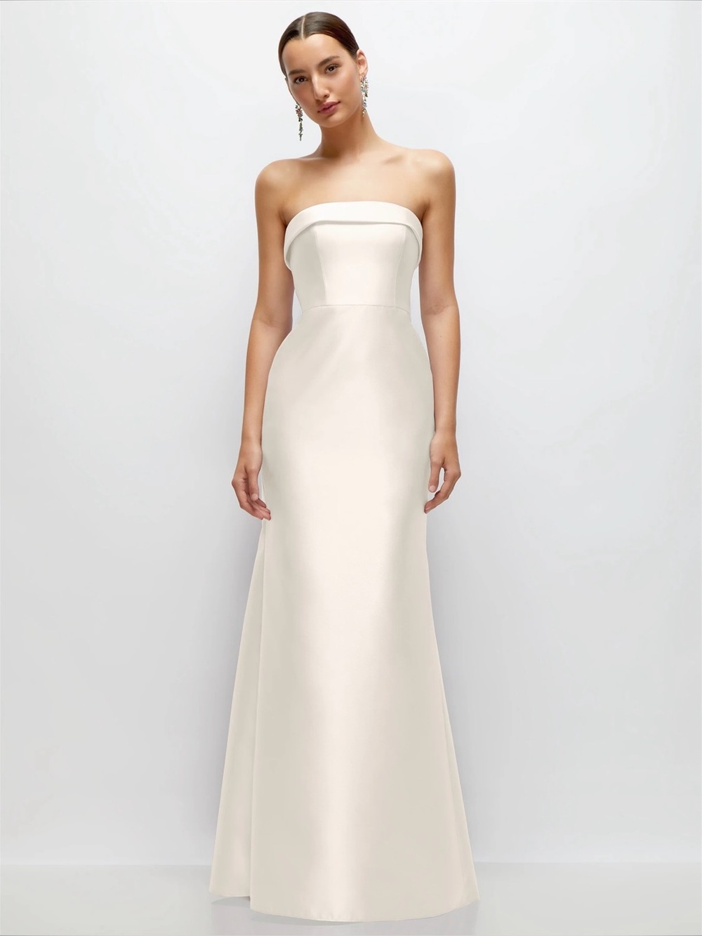 Dessy NEW Strapless Ivory Mermaid Skirt